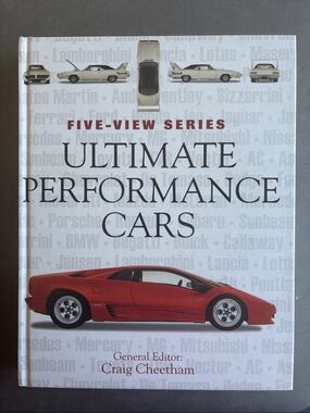 Ultimate Performance Cars Five-View Series Hardcover Book by Craig Cheetham